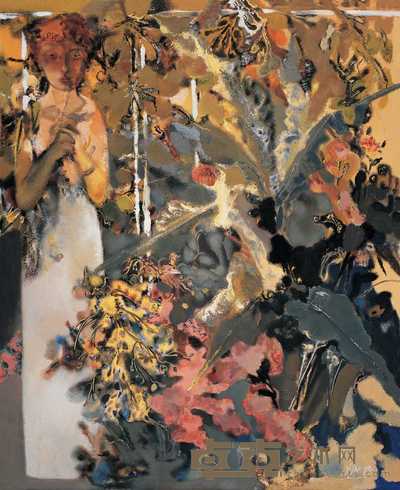 夏俊娜 1999年 花解语2 161×131cm